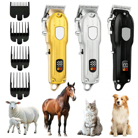 SHUYU USB Rechargeable Pet Hair Clipper With LCD Display