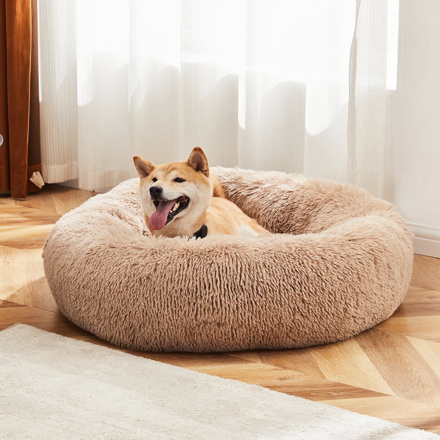 JHK Calming Dog Bed For Medium To Large Dogs Washable