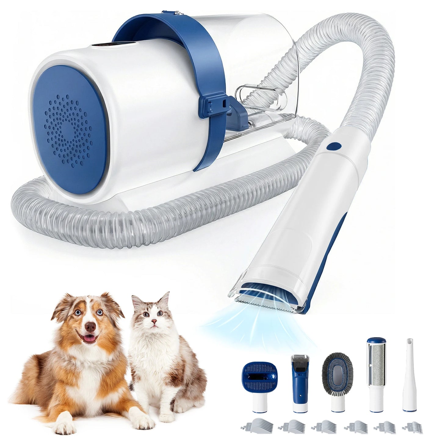 Professional Pet Grooming Vacuum Kit With 3 Suction Modes And 5 Groomer Tools
