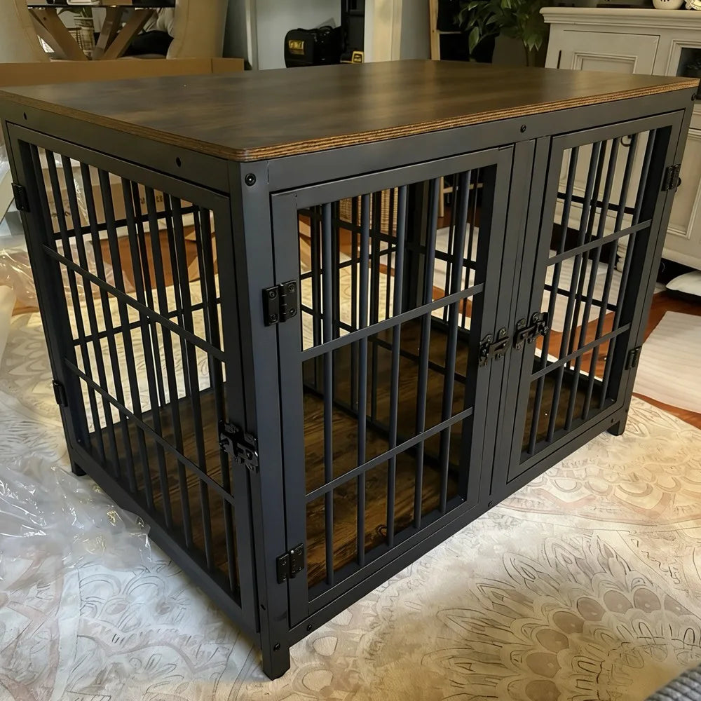 BORWART Furniture Style Dog Crate With Removable Divider