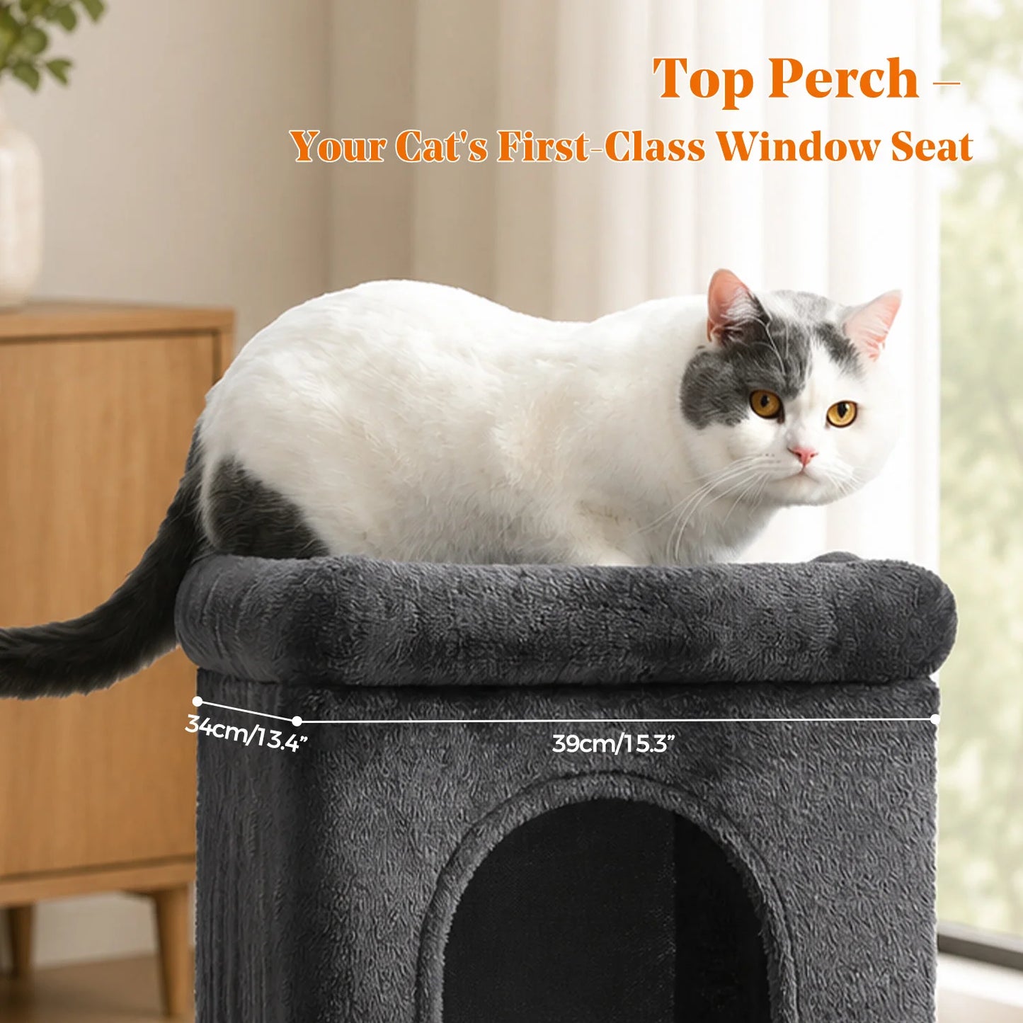 PAWZ Road Cat Tree With Condos And Sisal Scratching Post