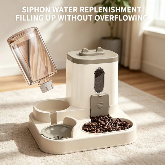 2in1 Automatic Cat Feeder And Water Dispenser Auto Portion