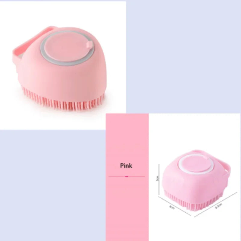 Pet Bath Massage Brush For Dogs And Cats Soft Silicone