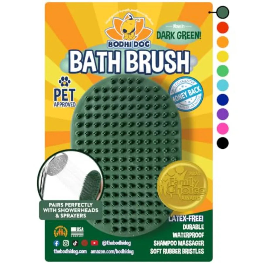 Pet Grooming Shampoo Brush for Dogs and Cats Stainless Scrubber