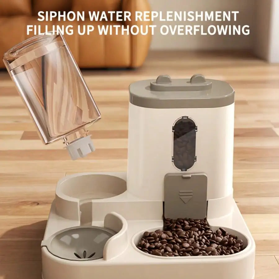2in1 Automatic Cat Feeder And Water Dispenser Auto Portion