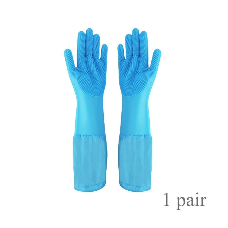 Silicone Pet Grooming Gloves For Dogs Cats Hair Removal Scrubber