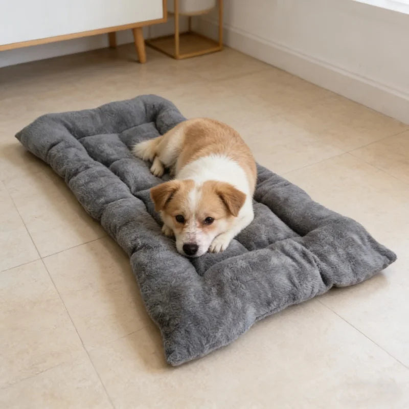 Booteely Plush Dog Bed Sofa Mat Thickened With Soft Fleece