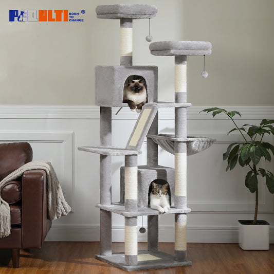 PAWZ Road Cat Tree Tower With Scratching Posts And Condo