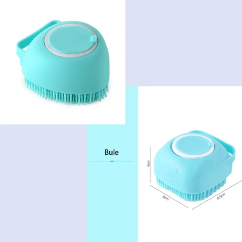 Pet Bath Massage Brush For Dogs And Cats Soft Silicone