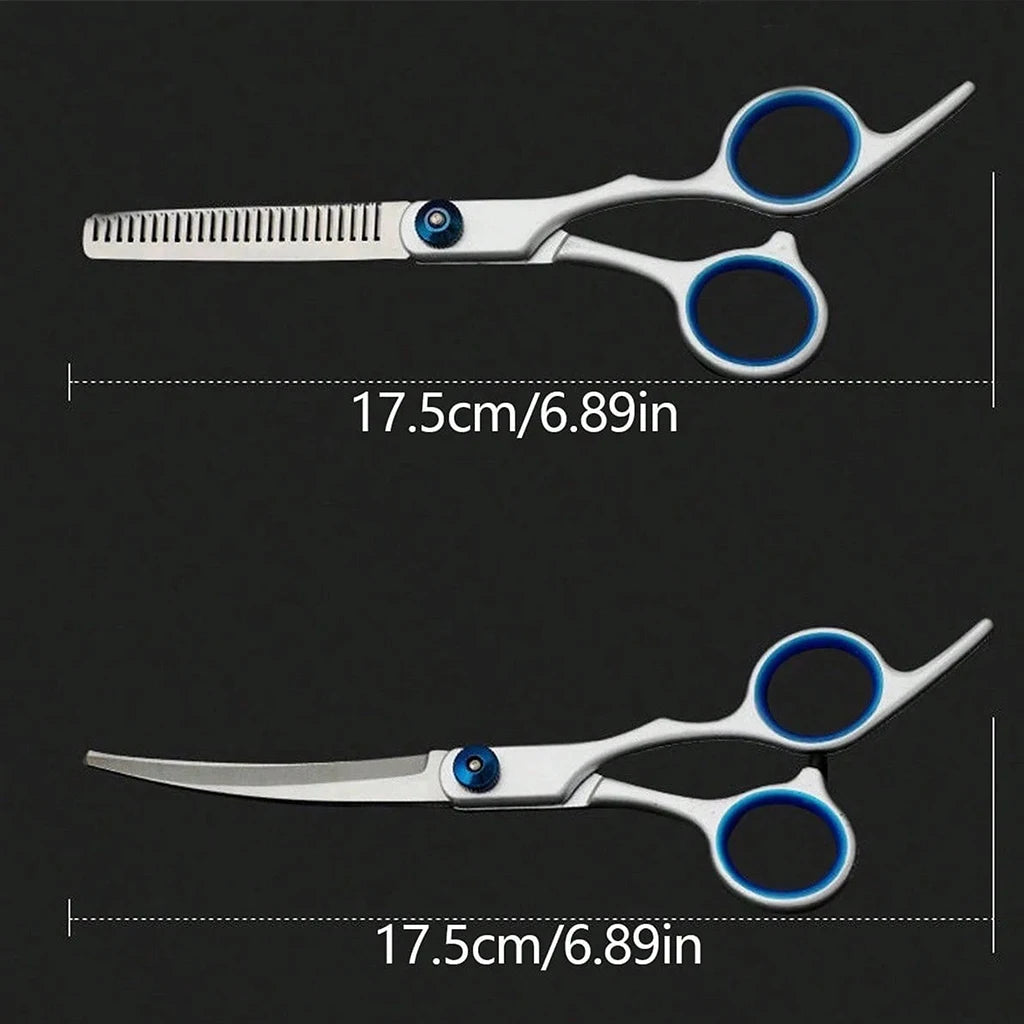 SHUYU 6 Piece Professional Pet Grooming Scissors Set Stainless Steel
