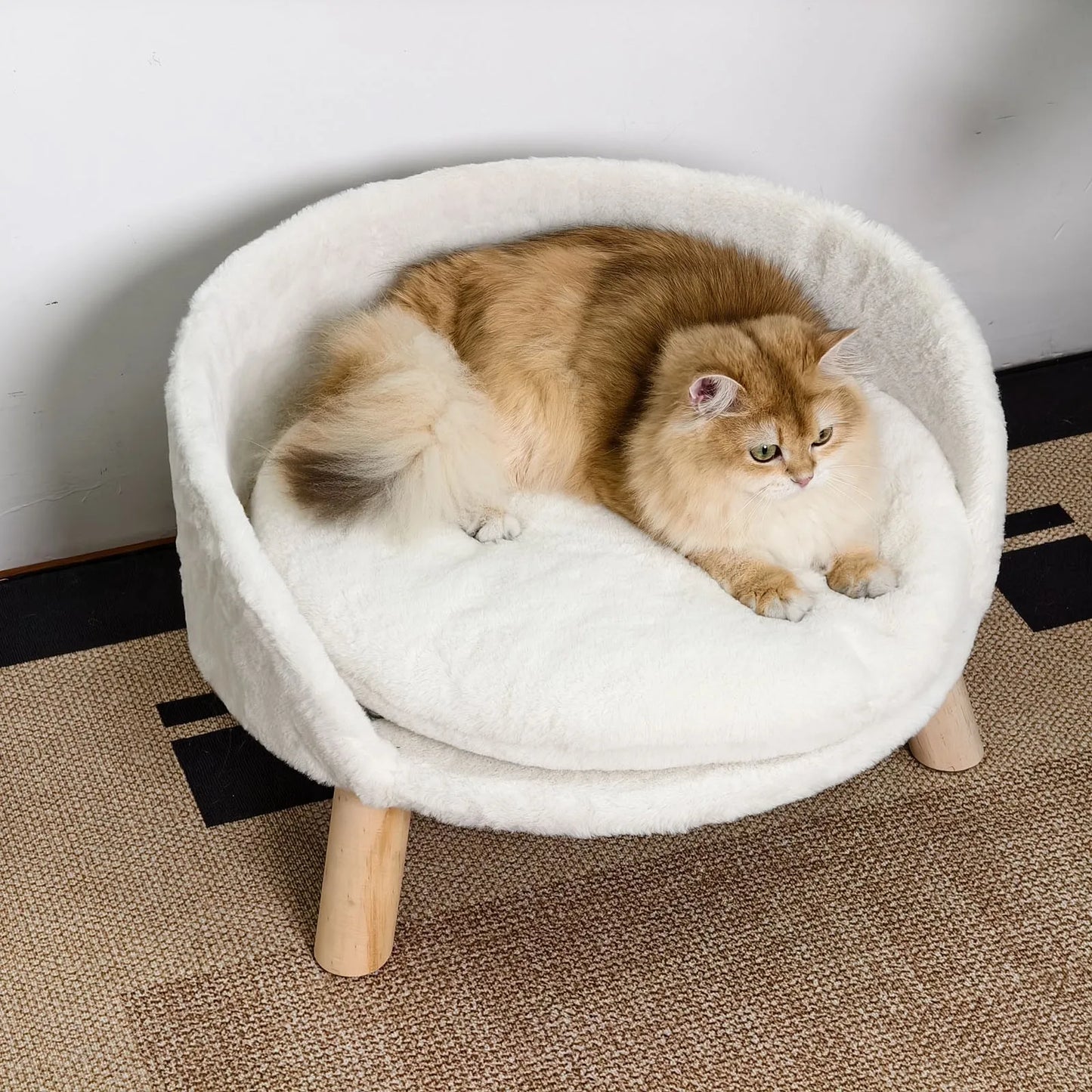 BORWART Ultra Soft Elevated Dog Cat Sofa Bed Waterproof Cushion