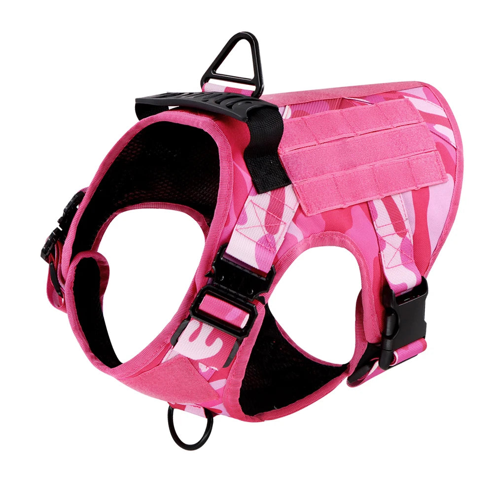 Military Camouflage Dog Harness For Large Medium Dogs Adjustable Vest