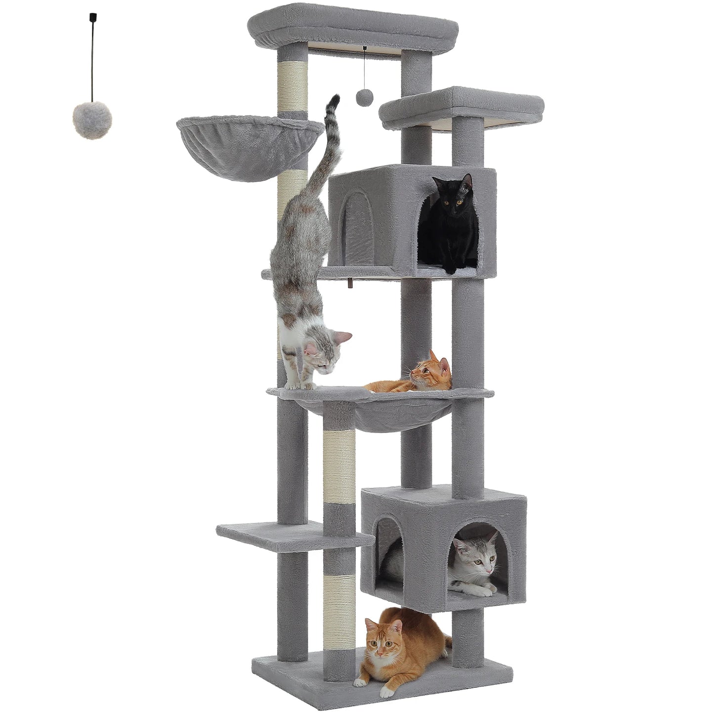 PAWZ Road Cat Tree Tower With Scratching Posts And Condo