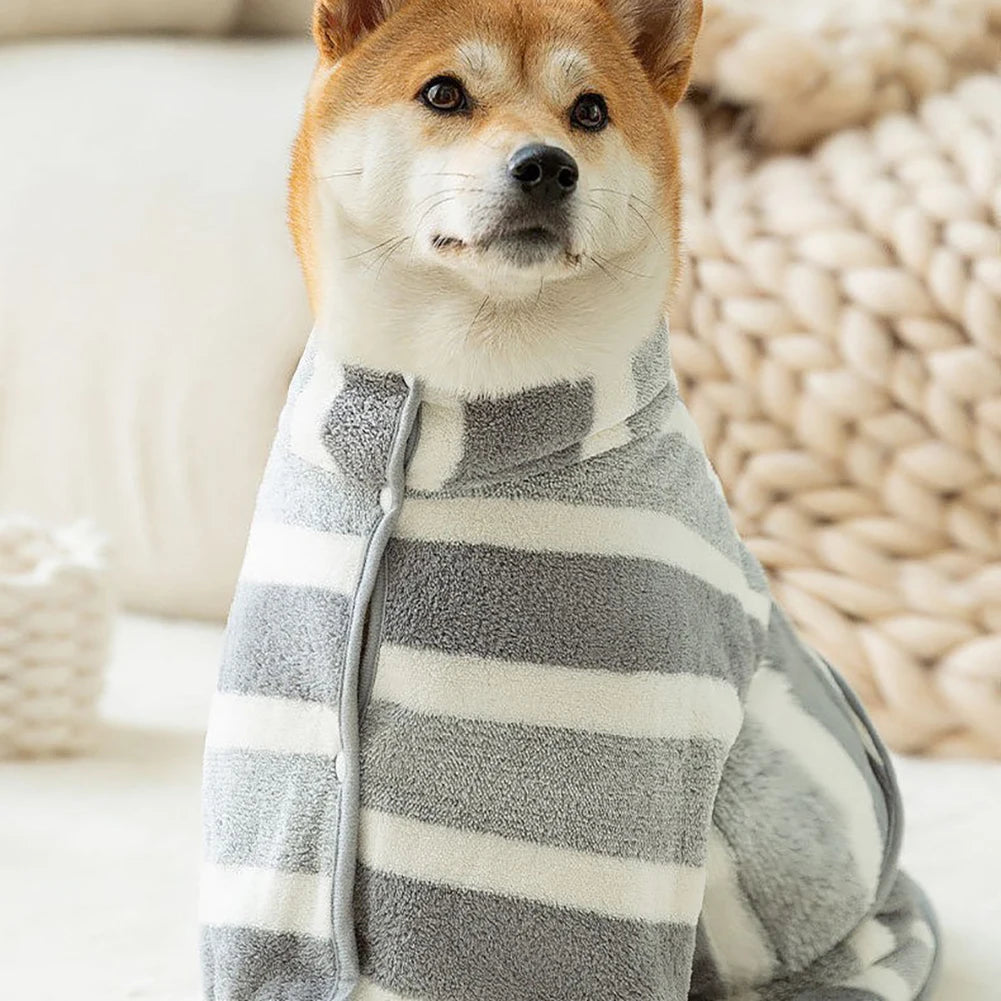 Quick Dry Dog Bathrobe Ultra Absorbent Towel For Pets