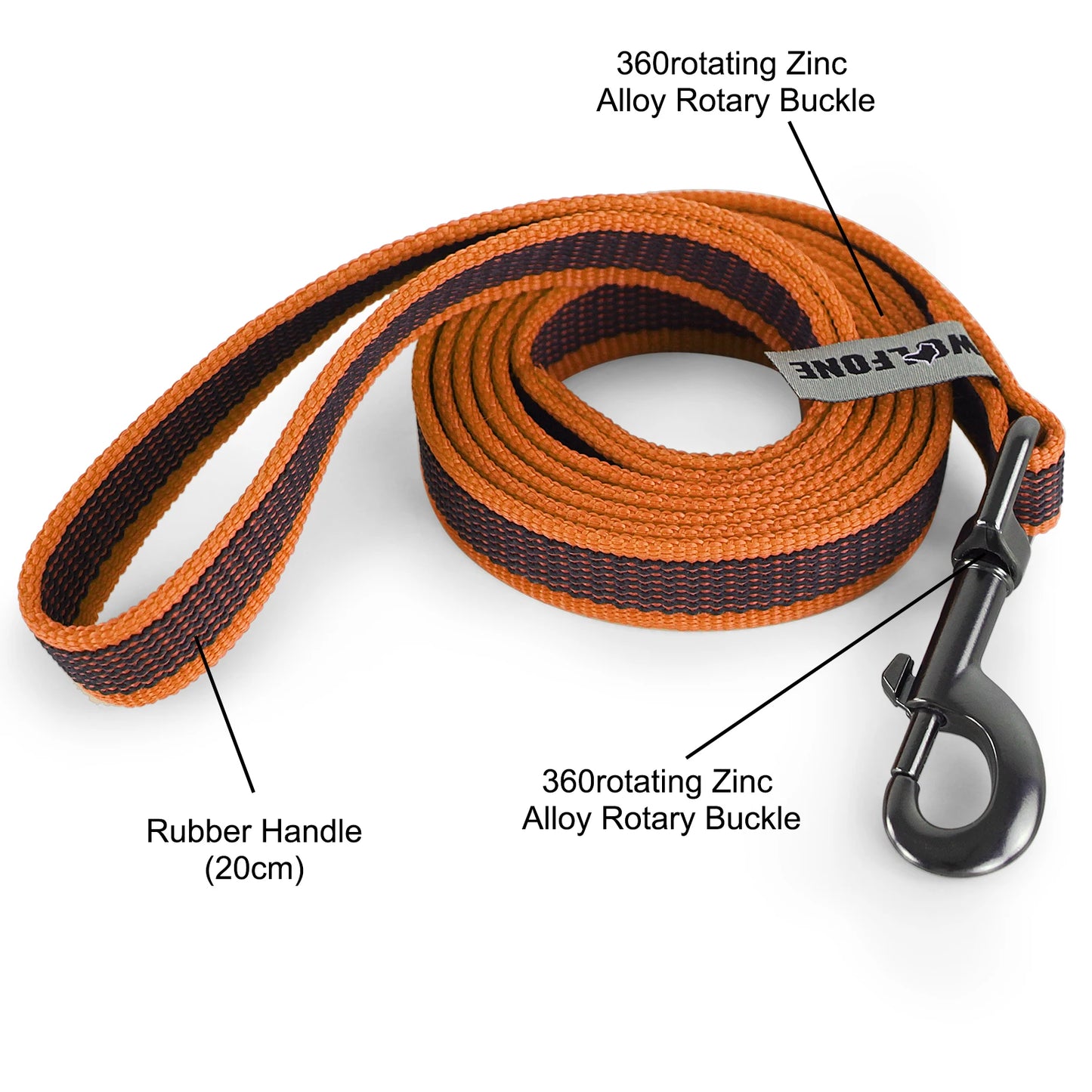 Fiber Dog Leash For Training Easy Walk Durable Portable