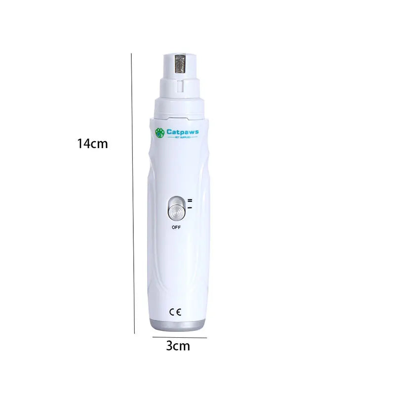 Two-Speed Dog Nail Grinder With Three-Port USB Rechargeable Trimmer