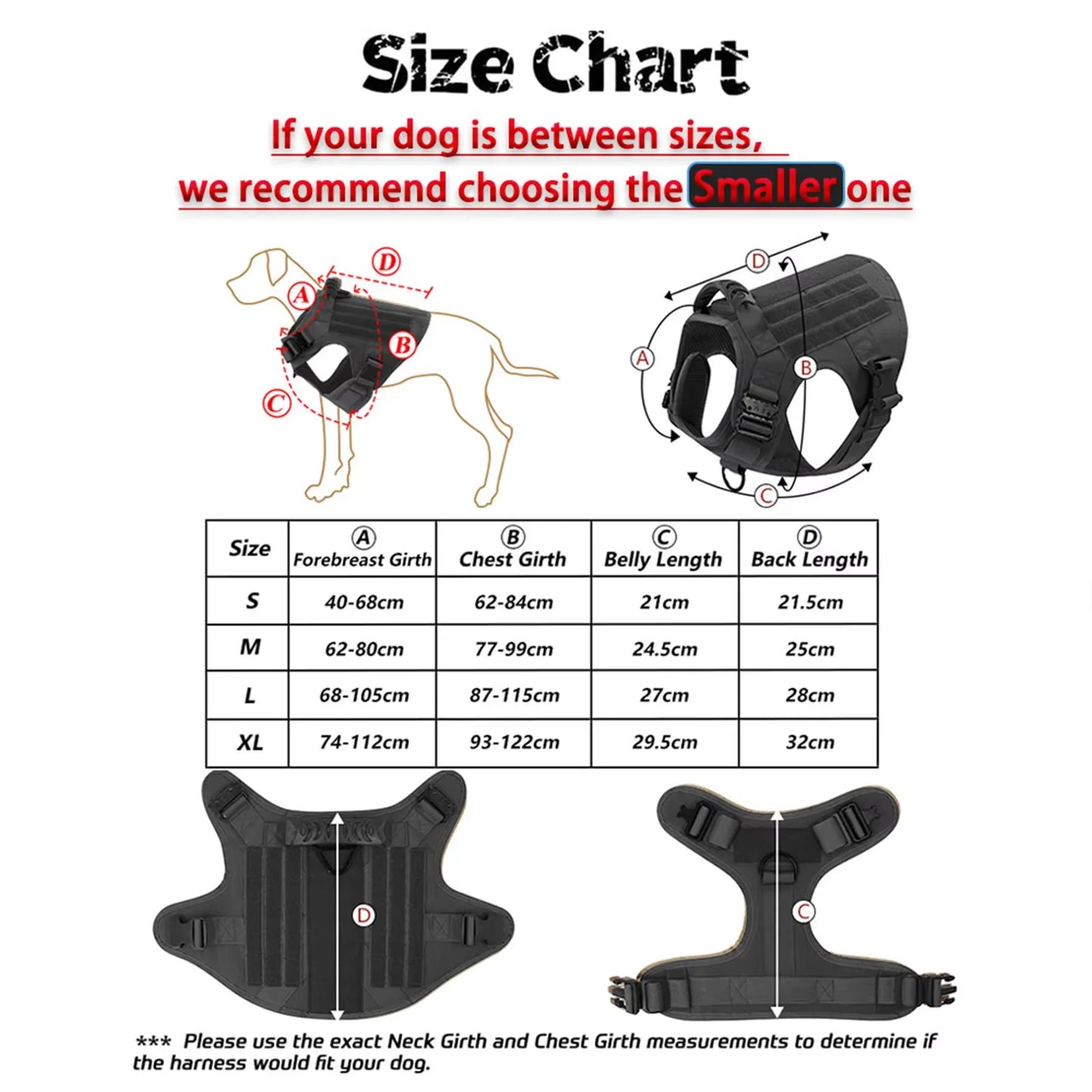 Nylon Adjustable Harness And Leash Set For Medium Large Dogs