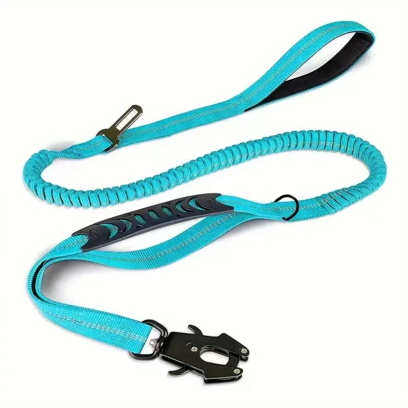 DCLOUD Reflective Dog Leash With Car Seatbelt For Large Dogs