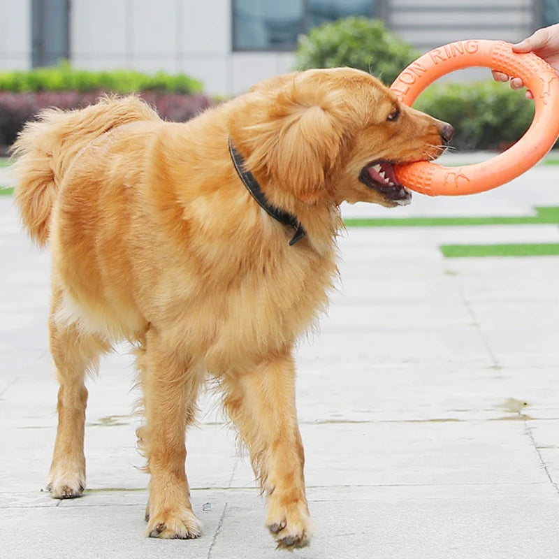 EVA Ring Puller Dog Training Flying Disc Toy For Interactive Play