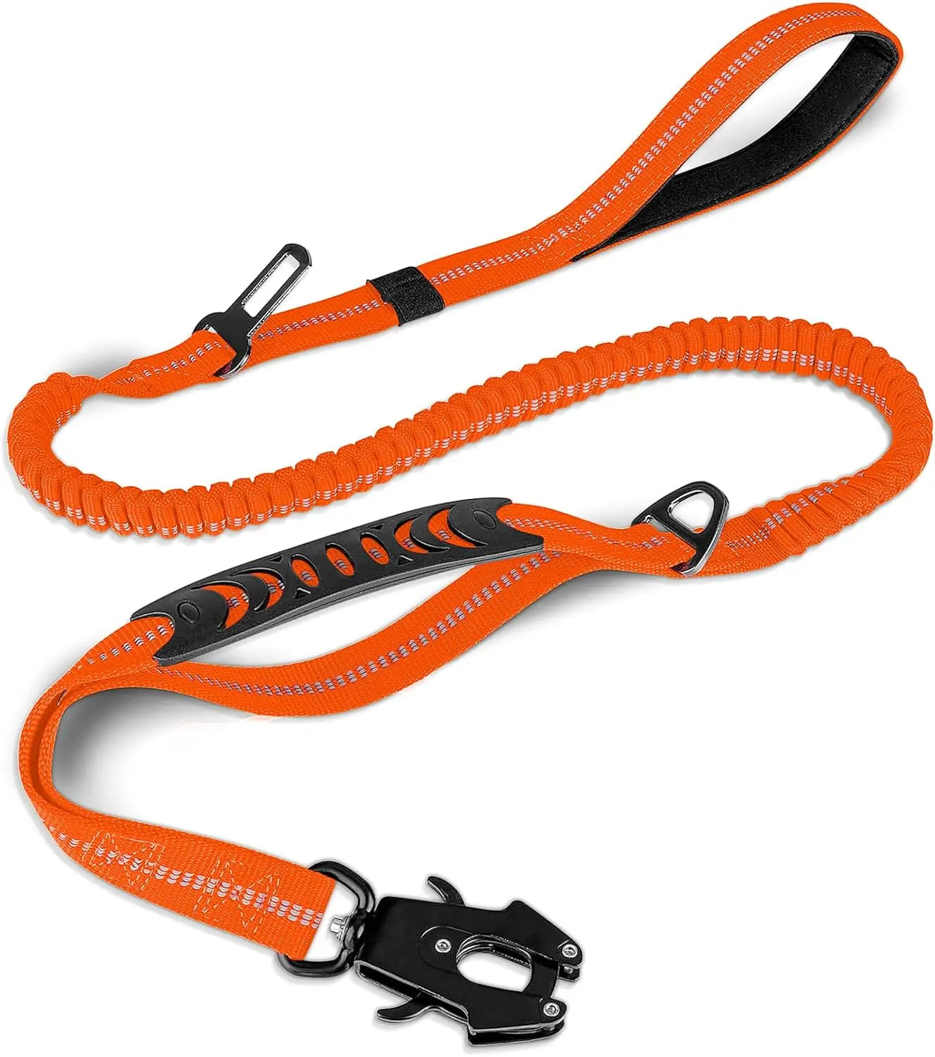 DCLOUD Reflective Dog Leash With Car Seatbelt For Large Dogs