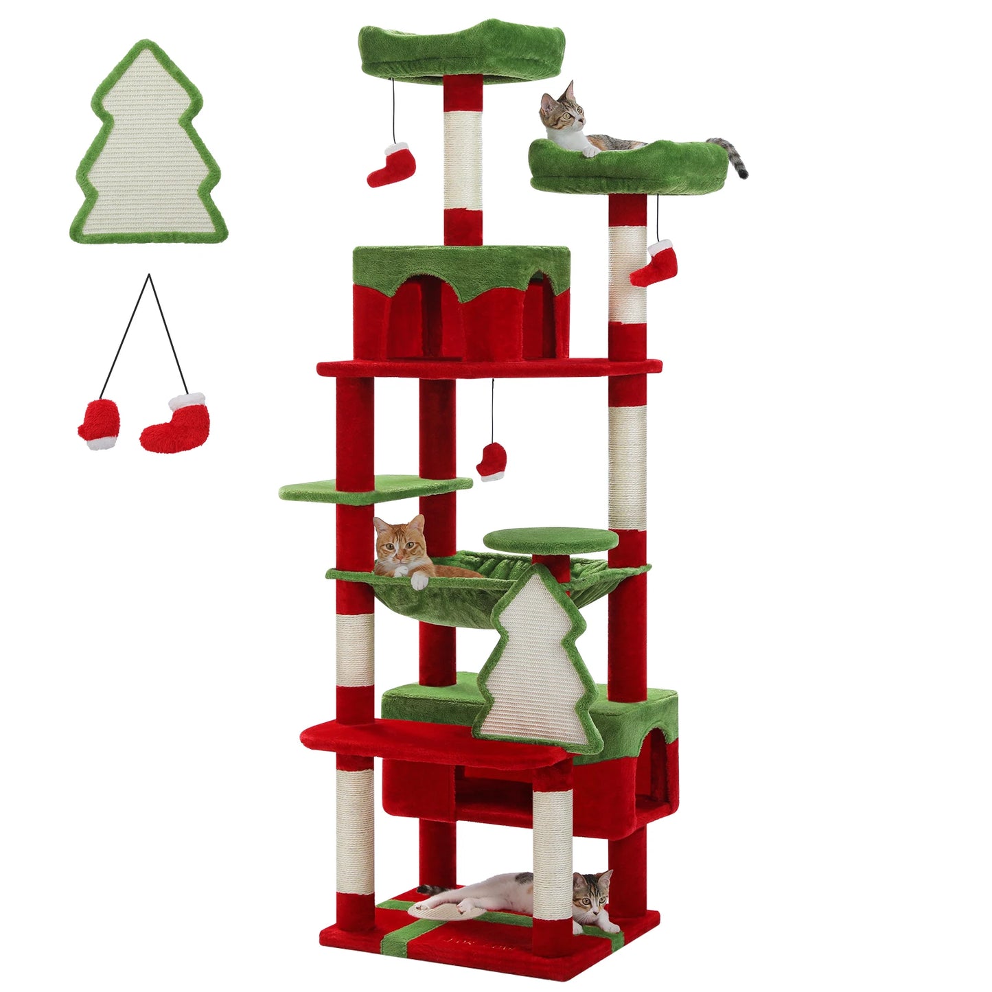 PAWZ Road Cat Tree Tower Indoor Cats Scratching Posts Sisal