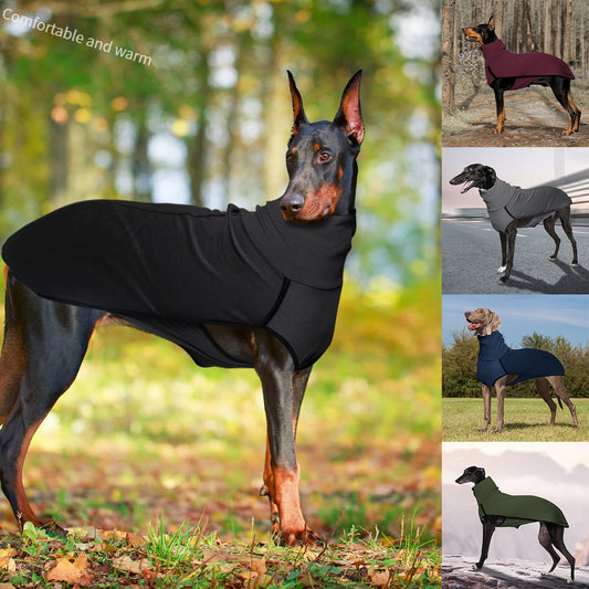 Dog Winter Coat Pajamas Onesie Turtleneck Fleece Coat