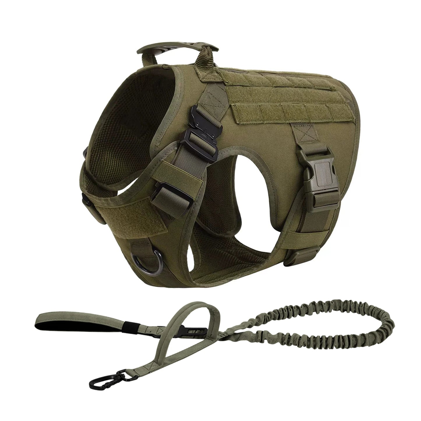 Dog Harness With Molle Pouches For Medium And Large Dogs