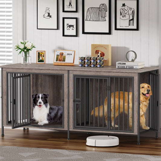 Heavy Duty Dog Crate Furniture Kennel Table and Tv Stand