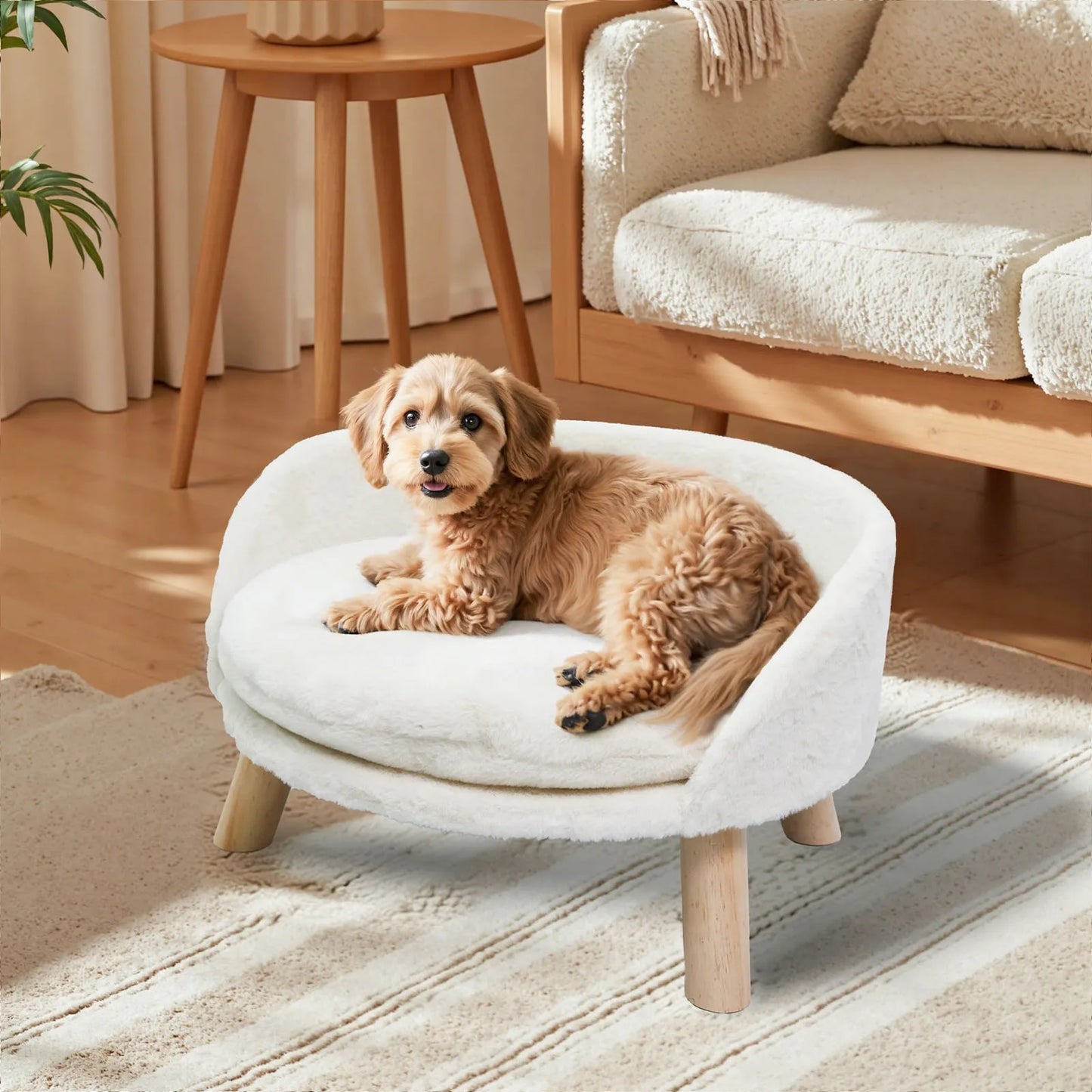 BORWART Ultra Soft Elevated Dog Cat Sofa Bed Waterproof Cushion