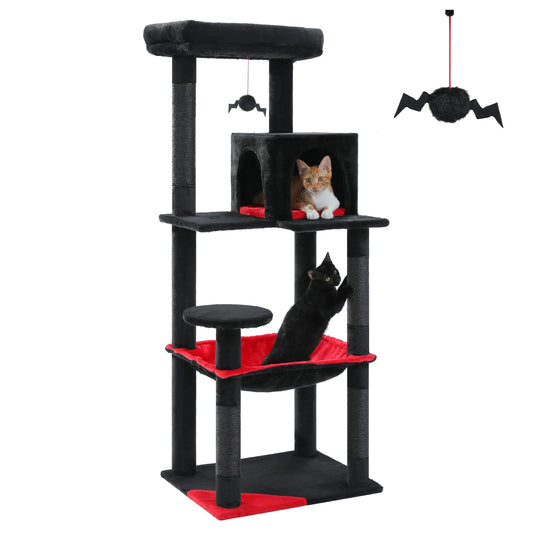 PAWZ Road Gothic Cat Tree Indoor Tower With Large Hammock