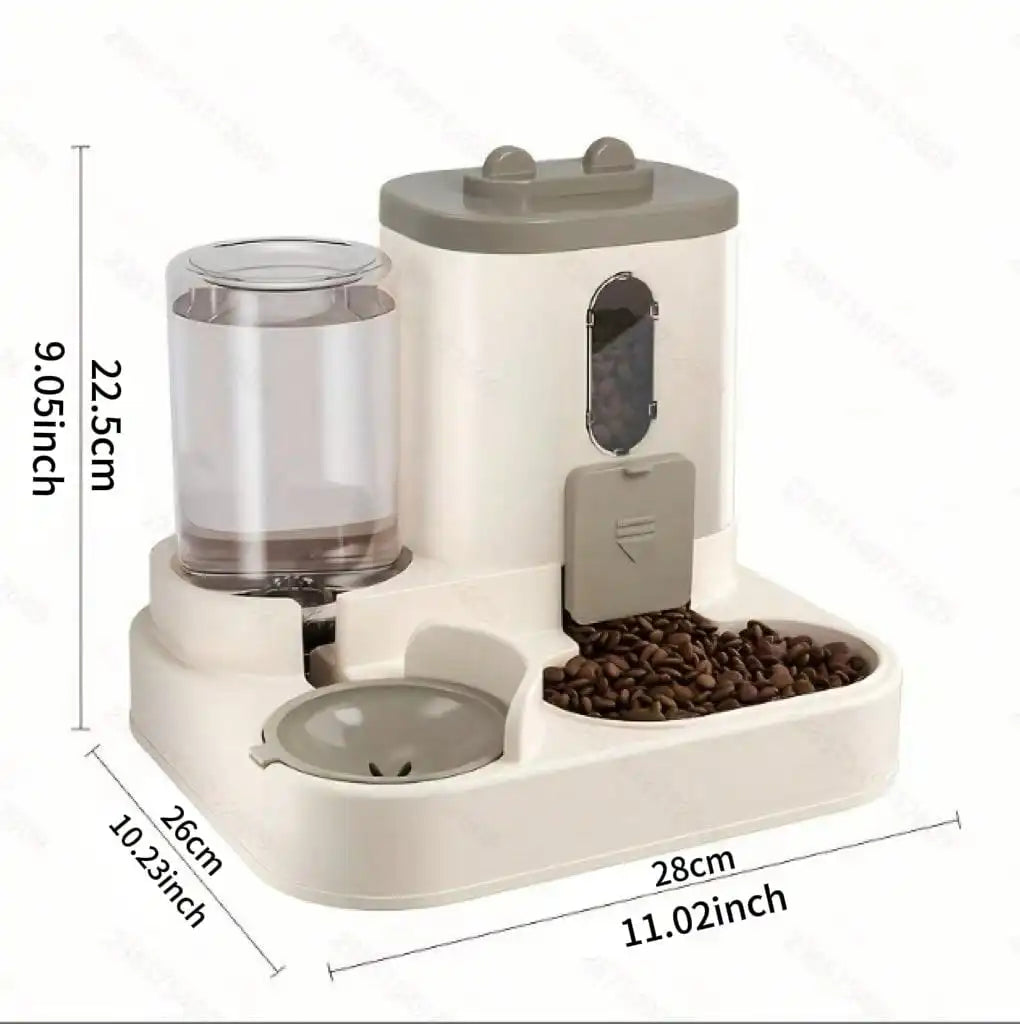 2in1 Automatic Cat Feeder And Water Dispenser Auto Portion