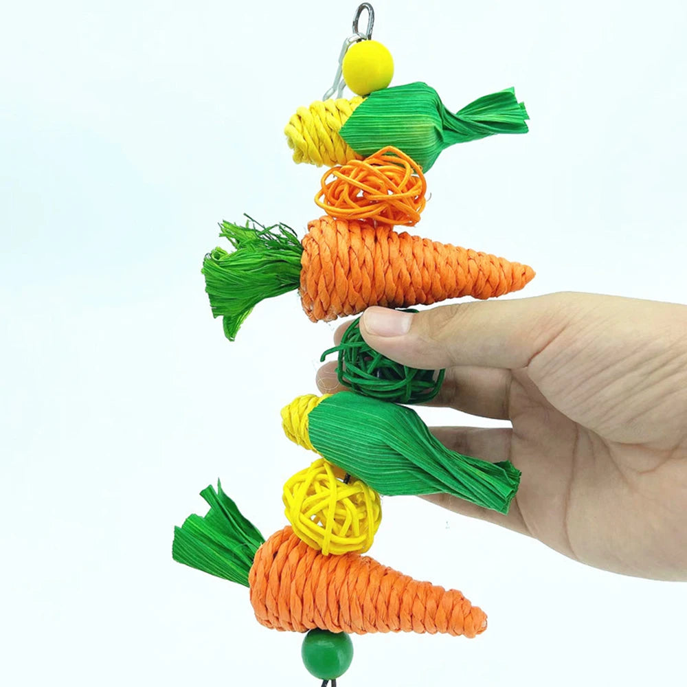 Handwoven Carrot Vine Ball Chewing Toy For Small Pets