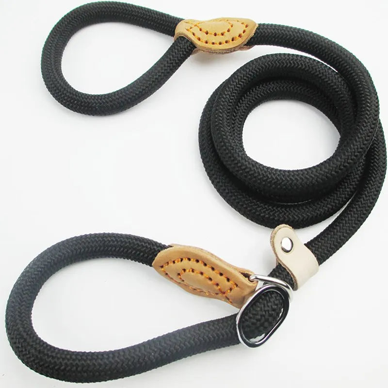 Nylon Dog Leash Slip Rope Heavy Duty Braided Lead Durable