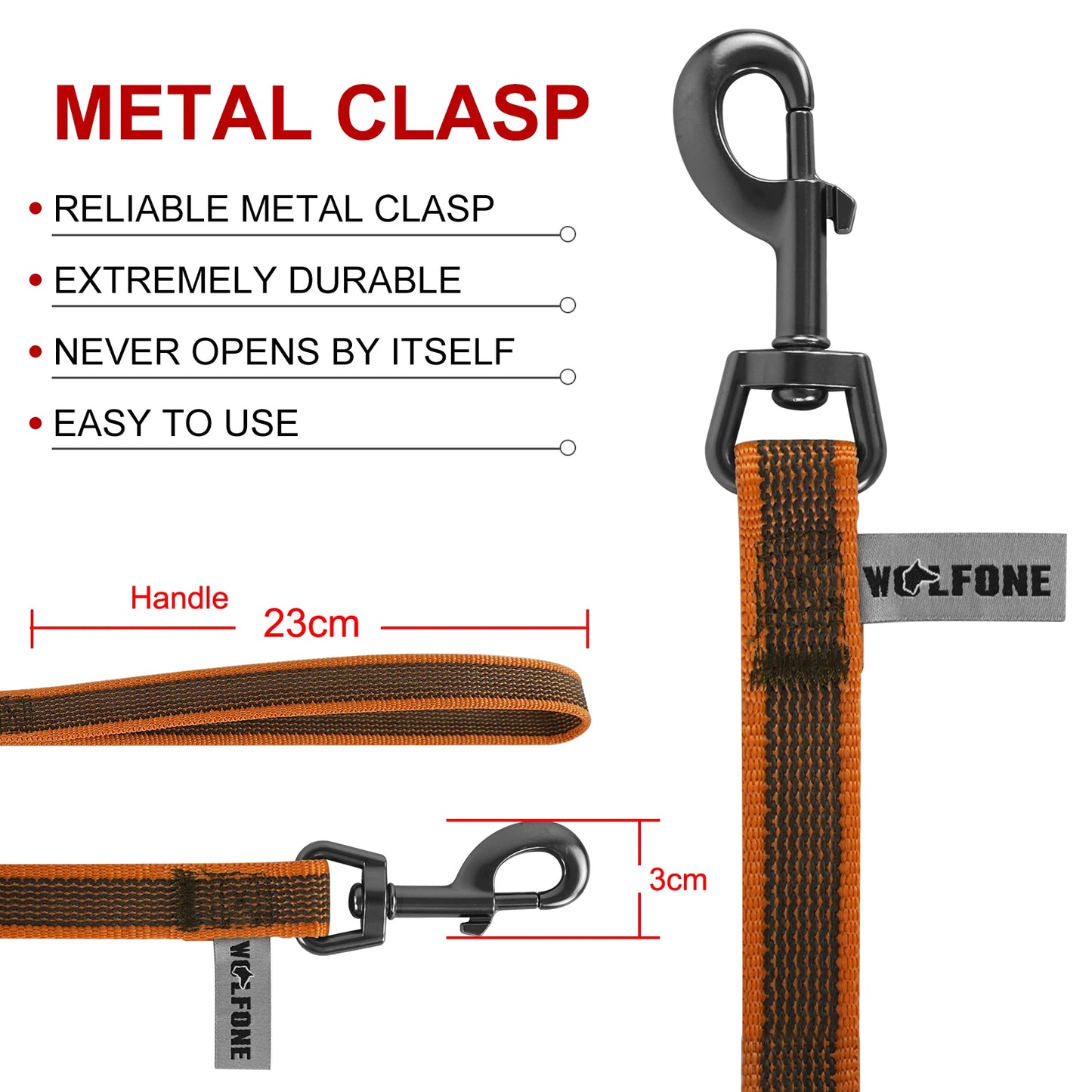 Fiber Dog Leash For Training Easy Walk Durable Portable