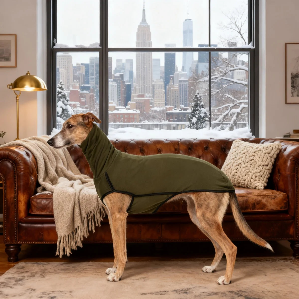 Dog Winter Coat Pajamas Onesie Turtleneck Fleece Coat