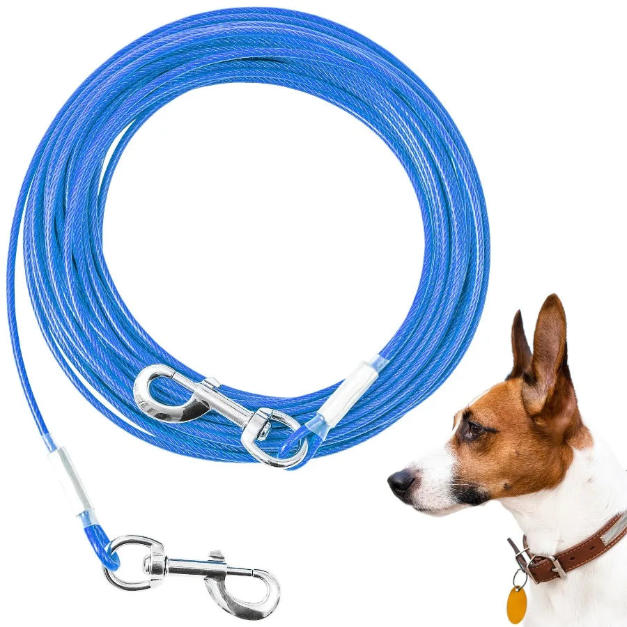 Extension Steel Wire Rope Dog Chain Anti Bite Outdoor Traction Rope