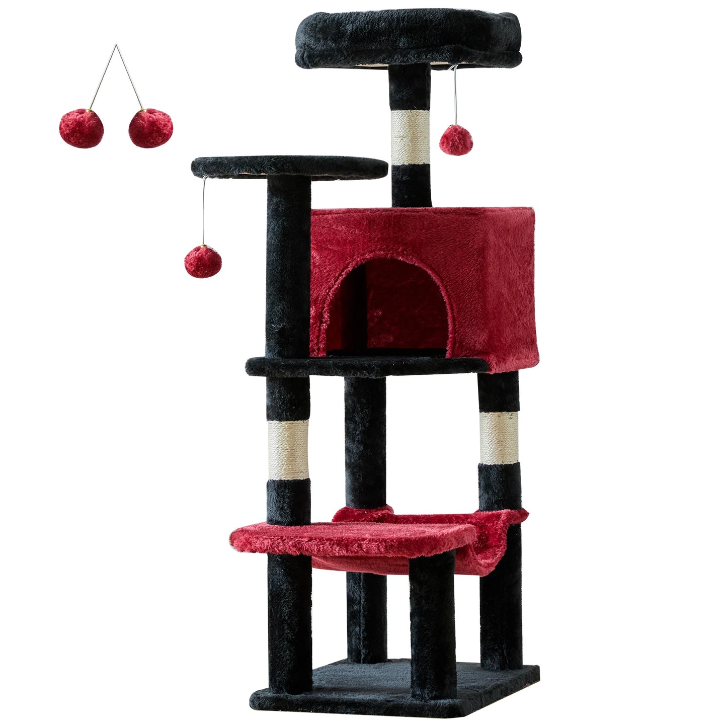 JHK Cat Tree Climbing Tower For Multi Cat Indoor Cats