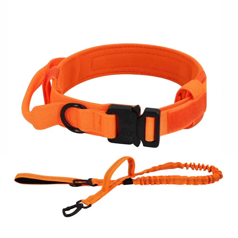 Dog Training Collar Tactical Leash Set With Adjustable Control Handle