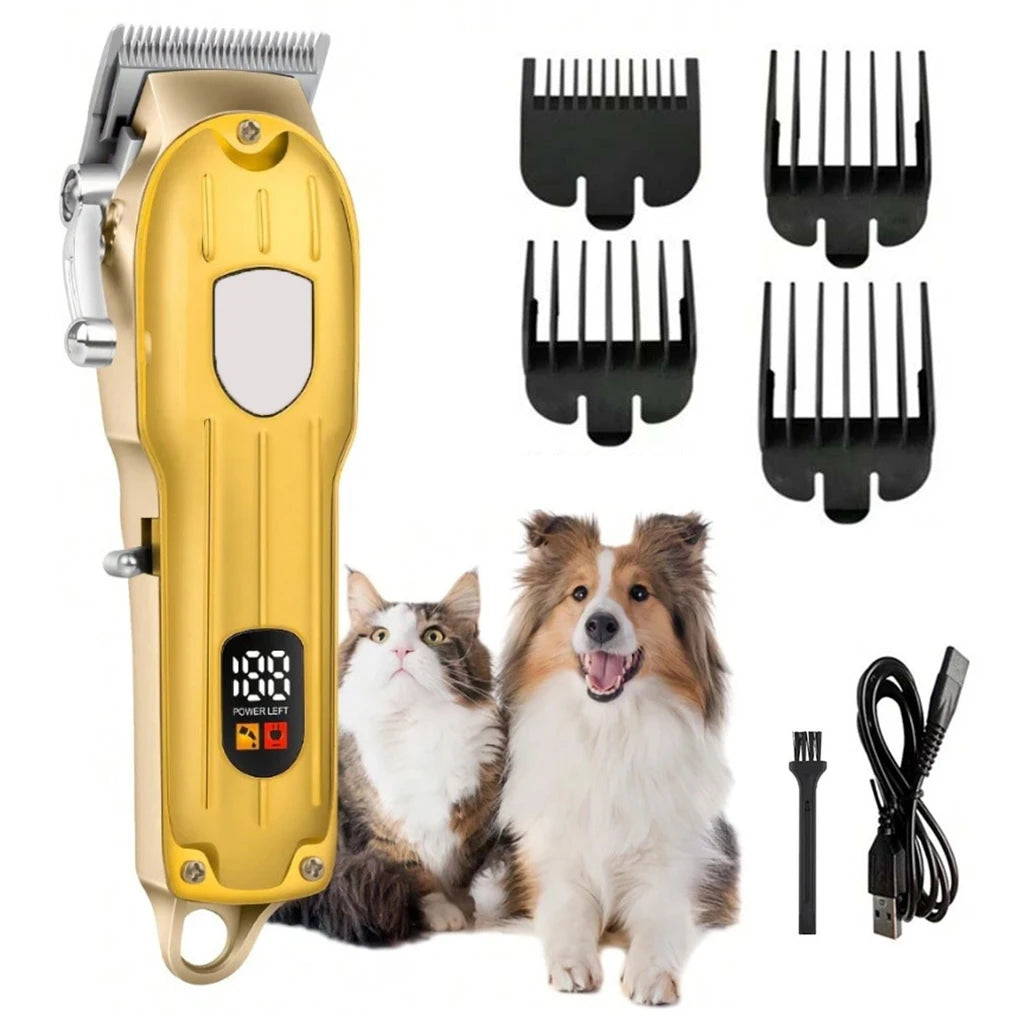 SHUYU USB Rechargeable Pet Hair Clipper With LCD Display
