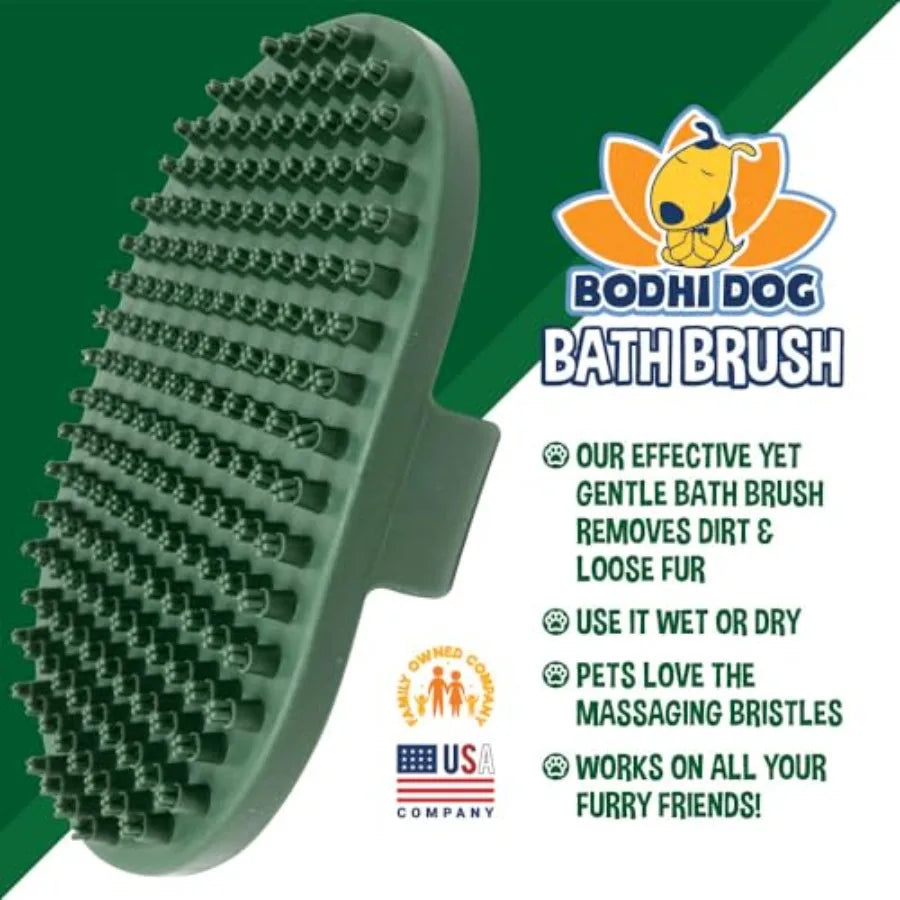 Pet Grooming Shampoo Brush for Dogs and Cats Stainless Scrubber