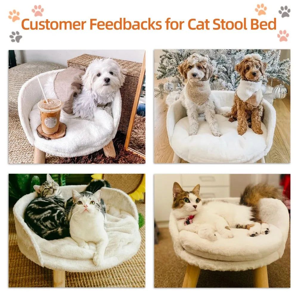 BORWART Ultra Soft Elevated Dog Cat Sofa Bed Waterproof Cushion