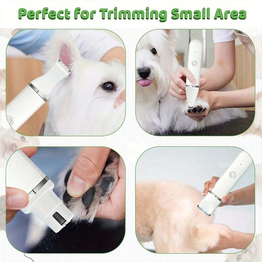 Shuyu 4-in-1 Pet Hair Clipper Cordless Rechargeable Grooming Kit