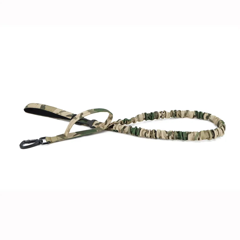 Military Tactical Dog Leash With Adjustable Rope And Dual Handles