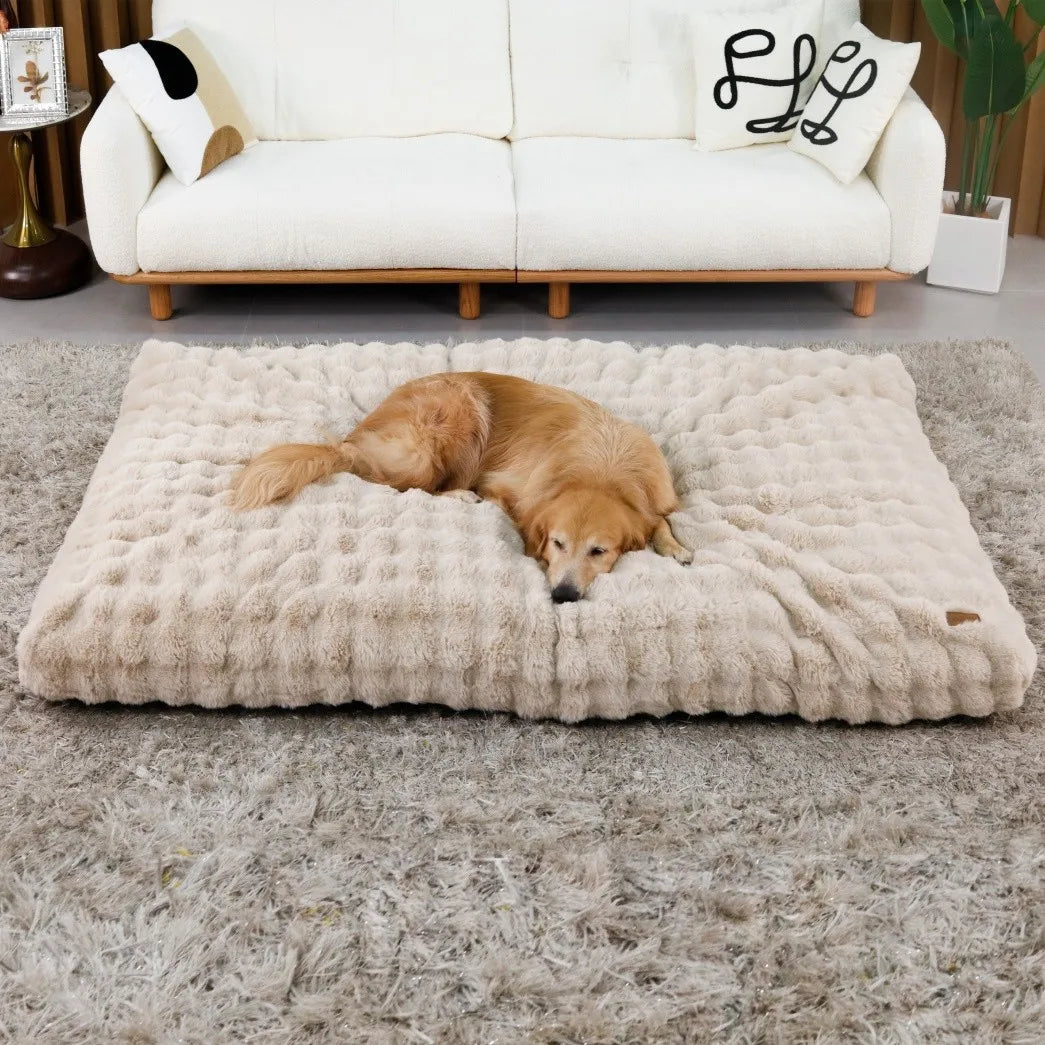 BORWART Ultra Plush Dog Bed For Large Dogs Washable Mat