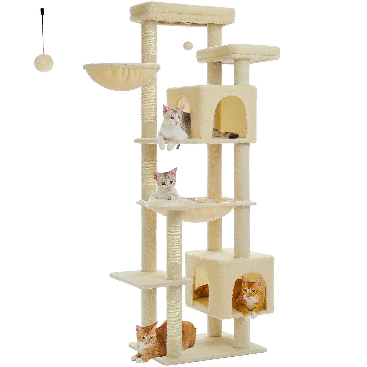 PAWZ Road Cat Tree Tower With Scratching Posts And Condo
