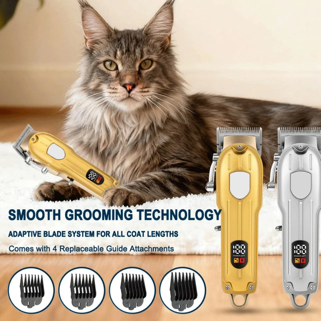 SHUYU USB Rechargeable Pet Hair Clipper With LCD Display