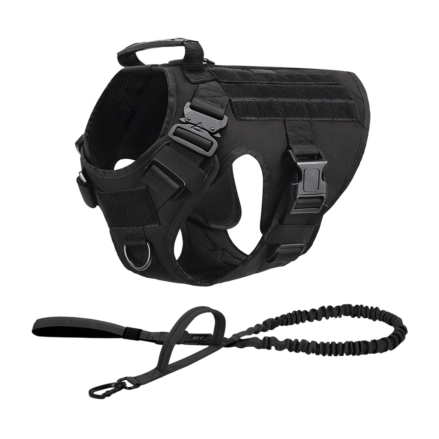 Dog Harness With Molle Pouches For Medium And Large Dogs