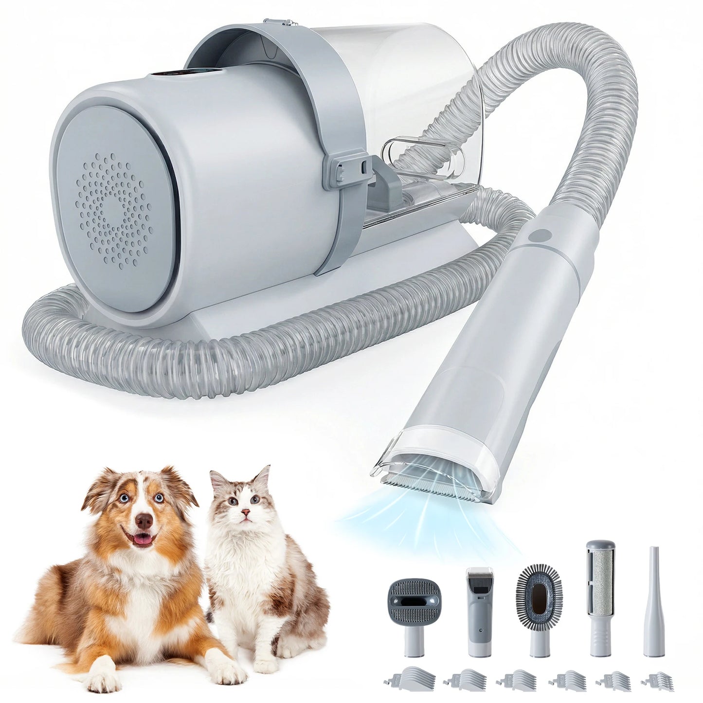 Professional Pet Grooming Vacuum Kit With 3 Suction Modes And 5 Groomer Tools