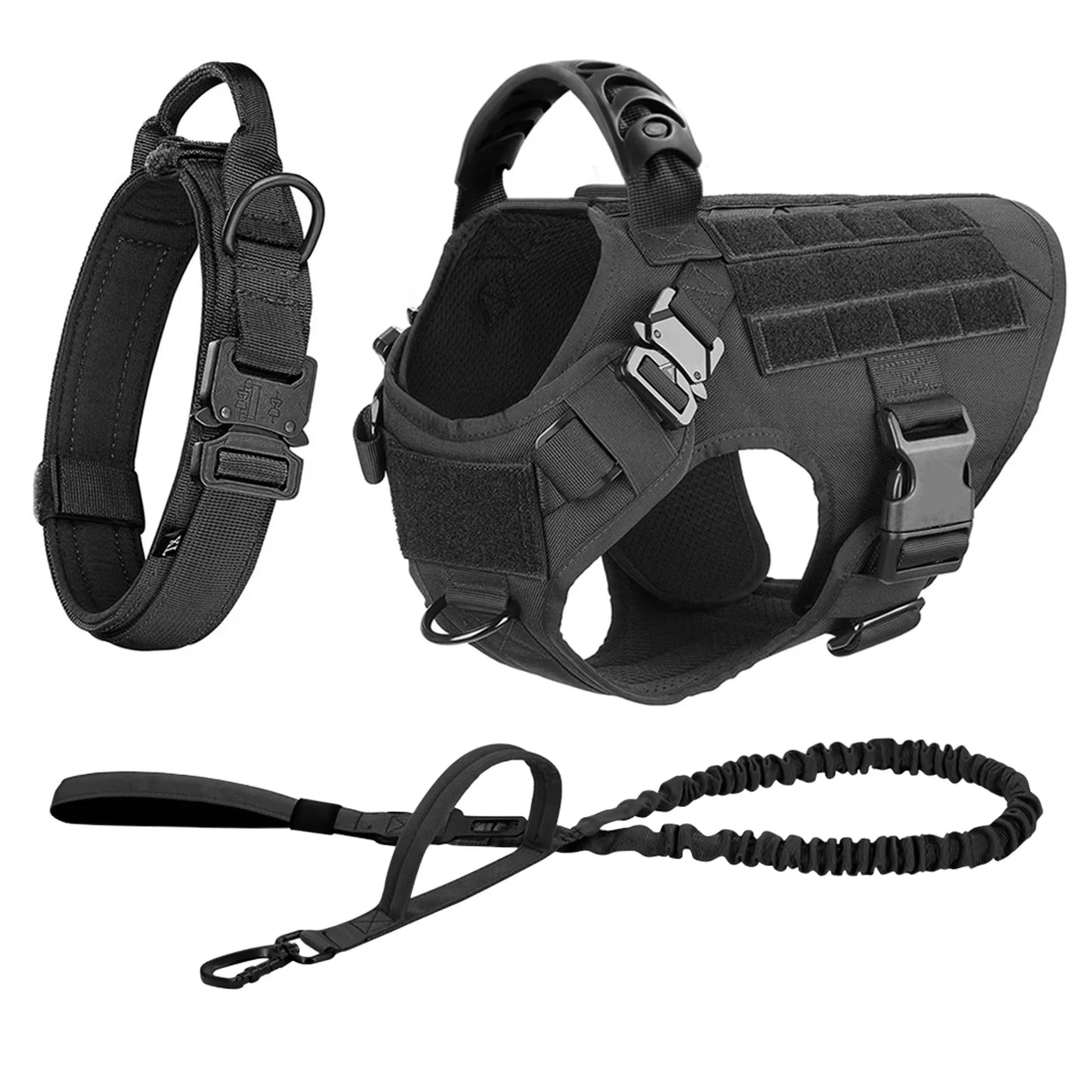 Nylon Adjustable Harness And Leash Set For Medium Large Dogs