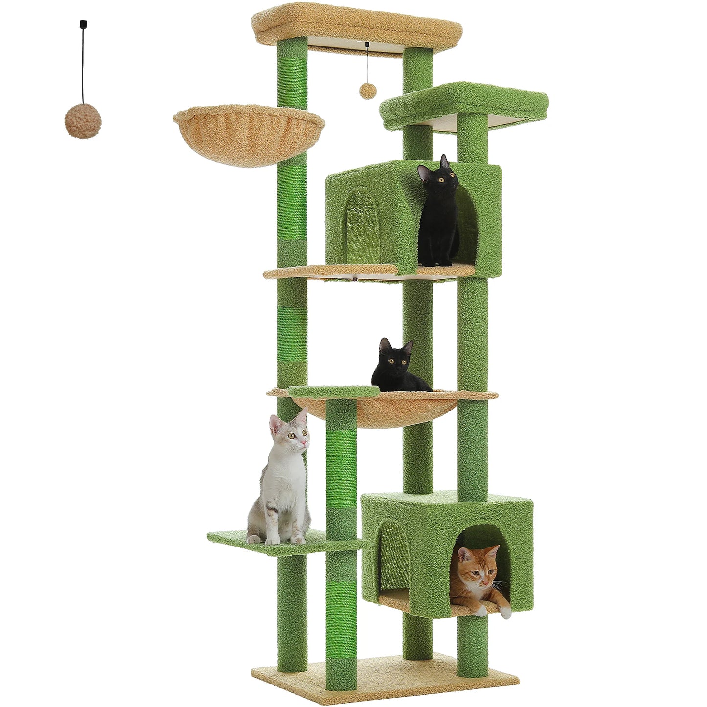 PAWZ Road Cat Tree Tower With Scratching Posts And Condo